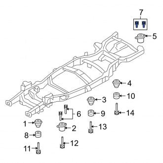 New OEM Upper Frame Rail Bolt Fits, 2007-2017 Lincoln Navigator - Part # W711311S439