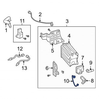 New OEM Vapor Canister Purge Solenoid Connector Fits, 2009-2014 Lincoln Navigator - Part # AL1Z14A411A