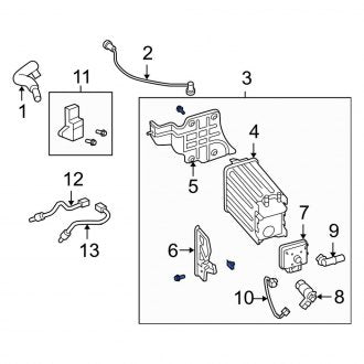 New OEM Vapor Canister Fits, 2009-2014 Lincoln Navigator - Part # BL1Z9D653A