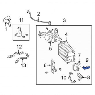 New OEM Vapor Canister Purge Solenoid Adapter Fits, 2009-2014 Lincoln Navigator - Part # 7L1Z9E629A