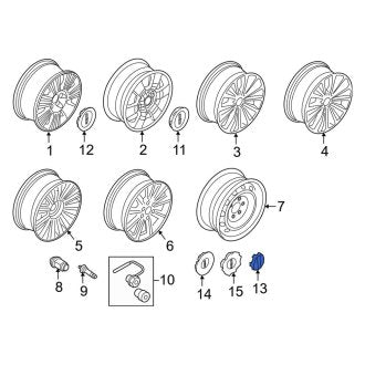 New OEM Wheel Cap Fits, 2011-2017 Lincoln Navigator - Part # BL7Z1130A
