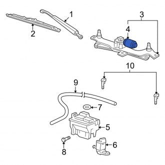 New OEM Windshield Wiper Motor Fits, 2008 Lincoln Navigator - Part # 8L1Z17508D