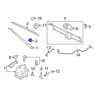 New OEM Windshield Wiper Arm Cap Fits, 2008-2010 Lincoln Navigator - Part # 8L1Z17C526A