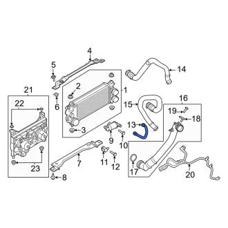 New OEM Upper Intercooler Pipe Fits, 2022-2024 Lincoln Navigator - Part # NL3Z6C646B