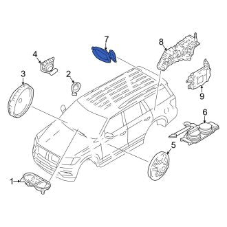 New OEM Upper Speaker Fits, 2020-2023 Lincoln Aviator - Part # LC5Z18808E