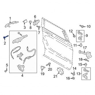 New OEM Outer Exterior Door Handle Bolt Fits, 2018-2024 Lincoln Navigator - Part # W709818S437