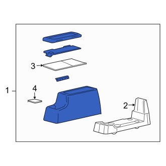 New OEM Center Center Console Fits, 2004-2007 Mercury Monterey - Part # 3F2Z17045A36CAC