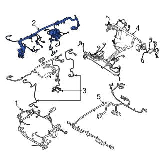 New OEM Upper Instrument Panel Wiring Harness Fits, 2022 Ford E-Transit - Part # MK4Z14401CZ