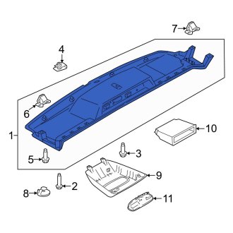 New OEM Upper Overhead Console Fits, 2022 Ford E-Transit - Part # MK4Z61044G24EA