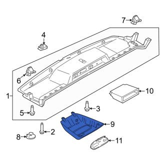 New OEM Upper Overhead Console Fits, 2022-2023 Ford E-Transit - Part # NK4Z61044G24A