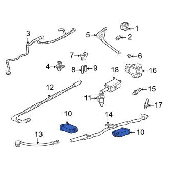 New OEM Vapor Canister Fits, 2003-2005 Lincoln Aviator - Part # 4L2Z9D653BA