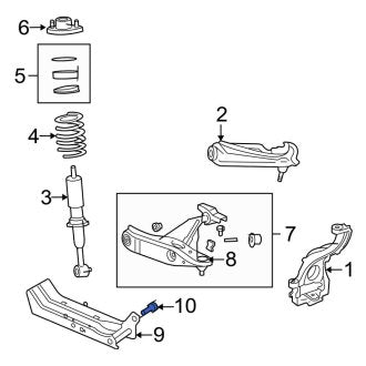 New OEM Upper Suspension Crossmember Bolt Fits, 2003-2005 Lincoln Aviator - Part # W711533S439