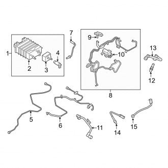 New OEM Vapor Canister Fits, 2016-2018 Lincoln MKX - Part # F2GZ9D653C