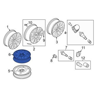 New OEM Wheel Fits, 2016-2018 Lincoln MKX - Part # FA1Z1007C