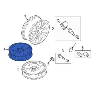 New OEM Wheel Fits, 2016-2018 Lincoln MKX - Part # FA1Z1007H