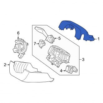 New OEM Upper Steering Column Cover Fits, 2016-2018 Lincoln MKX - Part # FA1Z3530AB