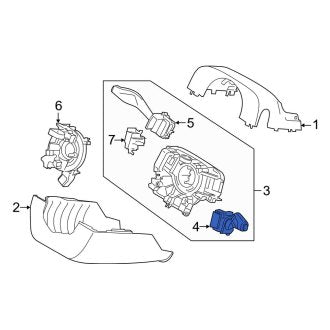 New OEM Windshield Wiper Switch Fits, 2015-2019 Lincoln MKC - Part # DG9Z17A553CA