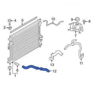 New OEM Upper Radiator Coolant Hose Fits, 2019-2023 Lincoln Nautilus - Part # F2GZ8260F