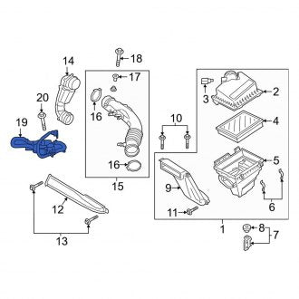 New OEM Vacuum Line Fits, 2019-2023 Lincoln Nautilus - Part # K2GZ2420F