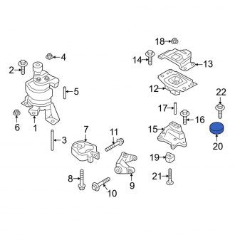 New OEM Upper Engine Mount Isolator Fits, 2013-2016 Lincoln MKZ - Part # DG9Z6F028D