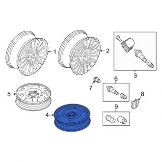 New OEM Wheel Fits, 2019-2020 Lincoln Nautilus - Part # KA1Z1007F