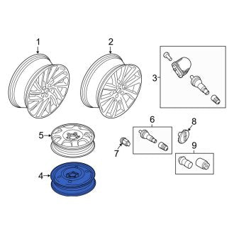 New OEM Wheel Fits, 2016-2018 Lincoln MKX - Part # FA1Z1007E