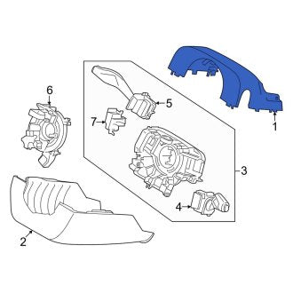 New OEM Upper Steering Column Cover Fits, 2019-2021 Lincoln Nautilus - Part # KA1Z3530BB