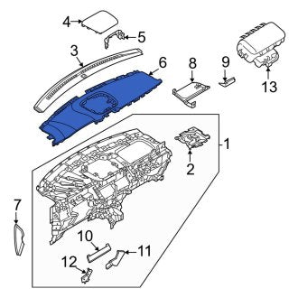 New OEM Upper Instrument Panel Cover Fits, 2021-2023 Lincoln Nautilus - Part # MA1Z58044F58BB