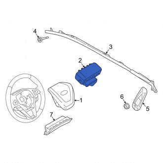 New OEM Upper Instrument Panel Air Bag Fits, 2016-2018 Lincoln MKX - Part # FA1Z58044A74A