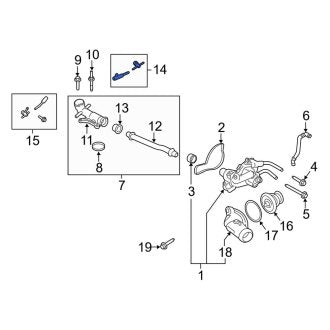 New OEM Upper Radiator Coolant Hose Fits, 2020-2024 Lincoln Aviator - Part # L1MZ8260B