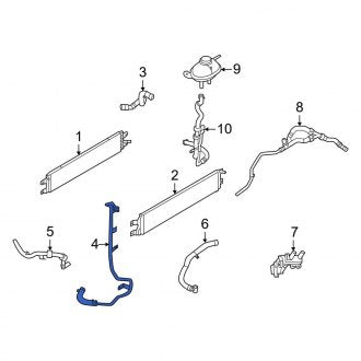 New OEM Upper Radiator Coolant Hose Fits, 2020-2024 Lincoln Aviator - Part # L1MZ8260K