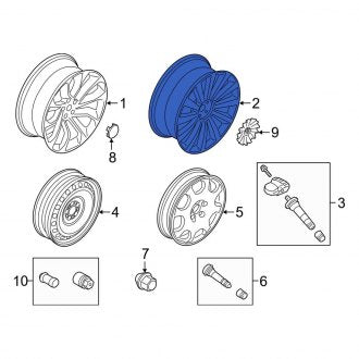 New OEM Wheel Fits, 2020-2023 Lincoln Aviator - Part # LB5Z1007H