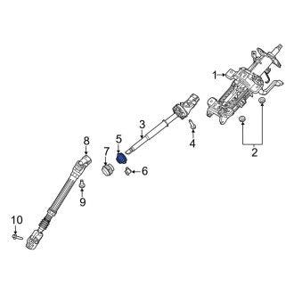 New OEM Upper Steering Coupling Boot Fits, 2020-2024 Lincoln Aviator - Part # L1MZ3D677A