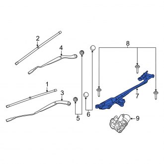 New OEM Windshield Wiper Linkage Fits, 2020-2023 Lincoln Aviator - Part # LC5Z17566A