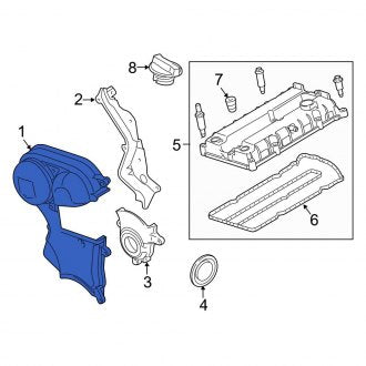 New OEM Upper Engine Timing Cover Fits, 2011-2013 Ford Fiesta - Part # BM5Z6019ED