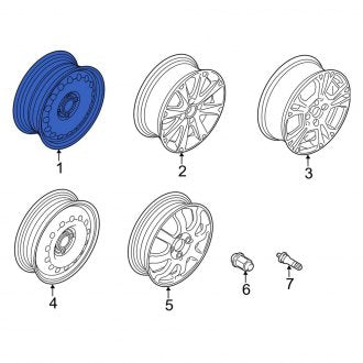 New OEM Wheel Fits, 2014-2019 Ford Fiesta - Part # C1BZ1007F