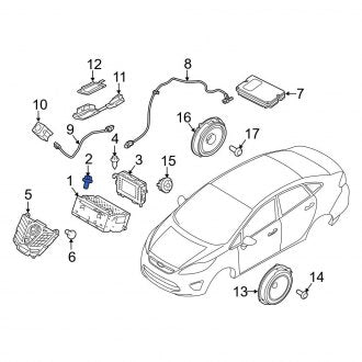 New OEM Lower Bumper Cover Support Rail Bolt Fits, 2013-2018 Ford C-MAX - Part # W505142S437M