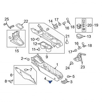 New OEM Lower Console Screw Fits, 2011-2019 Ford Fiesta - Part # N808720S307