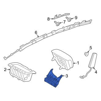 New OEM Upper Instrument Panel Air Bag Fits, 2011-2019 Ford Fiesta - Part # BE8Z54044A74AA