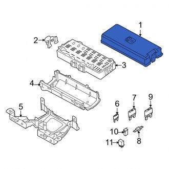 New OEM Upper Junction Block Cover Fits, 2006-2008 Lincoln Mark Lt - Part # 5L3Z14A003BA