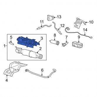 New OEM Upper Vapor Canister Bracket Fits, 2006-2008 Lincoln Mark Lt - Part # 6L3Z9D665A