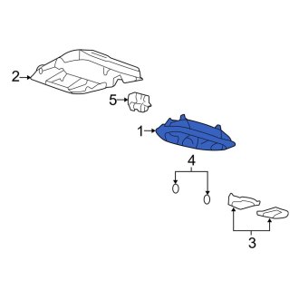 New OEM Upper Overhead Console Fits, 2007-2008 Lincoln Mark Lt - Part # 7L3Z18519A70DC