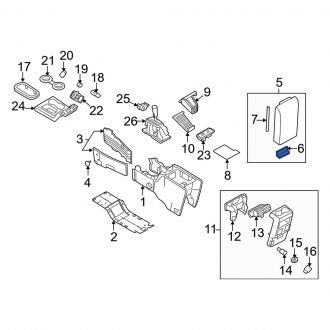 New OEM 2006-2010 Mercury Mountaineer Front Console Hinge, Part # 6L2Z-7806050-AA