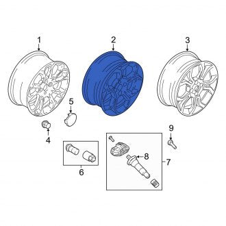 New OEM Wheel Fits, 2019-2022 Ford EcoSport - Part # GN1Z1007X