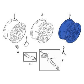 New OEM Wheel Fits, 2018-2022 Ford EcoSport - Part # GN1Z1007G