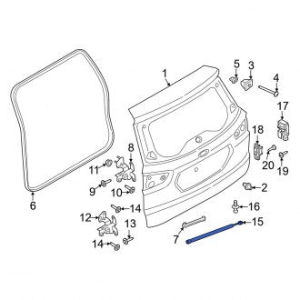 New OEM Rear Door Check Fits, 2018-2022 Ford EcoSport - Part # GN1Z74406A10B