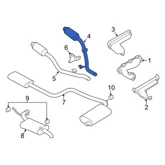 New OEM Right Catalytic Converter Fits, 1999 Chrysler 300M - Part # 4581700AE