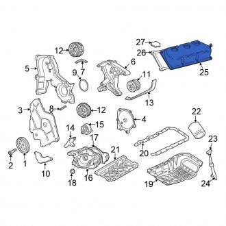 New OEM Right Engine Valve Cover Fits, 1999-2004 Chrysler 300M - Part # 4792098