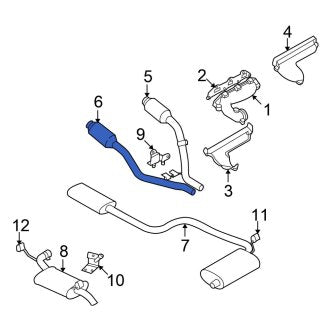 New OEM Left Catalytic Converter Fits, 2000 Chrysler Concorde - Part # 4581705AJ