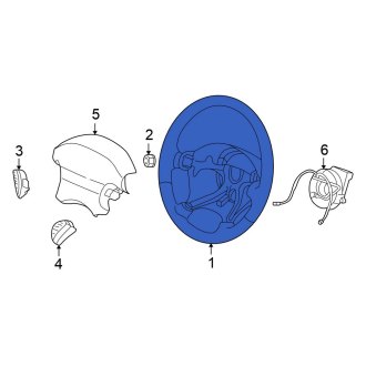 New OEM Steering Wheel Fits, 2001-2004 Chrysler 300M - Part # LJ72WL8
